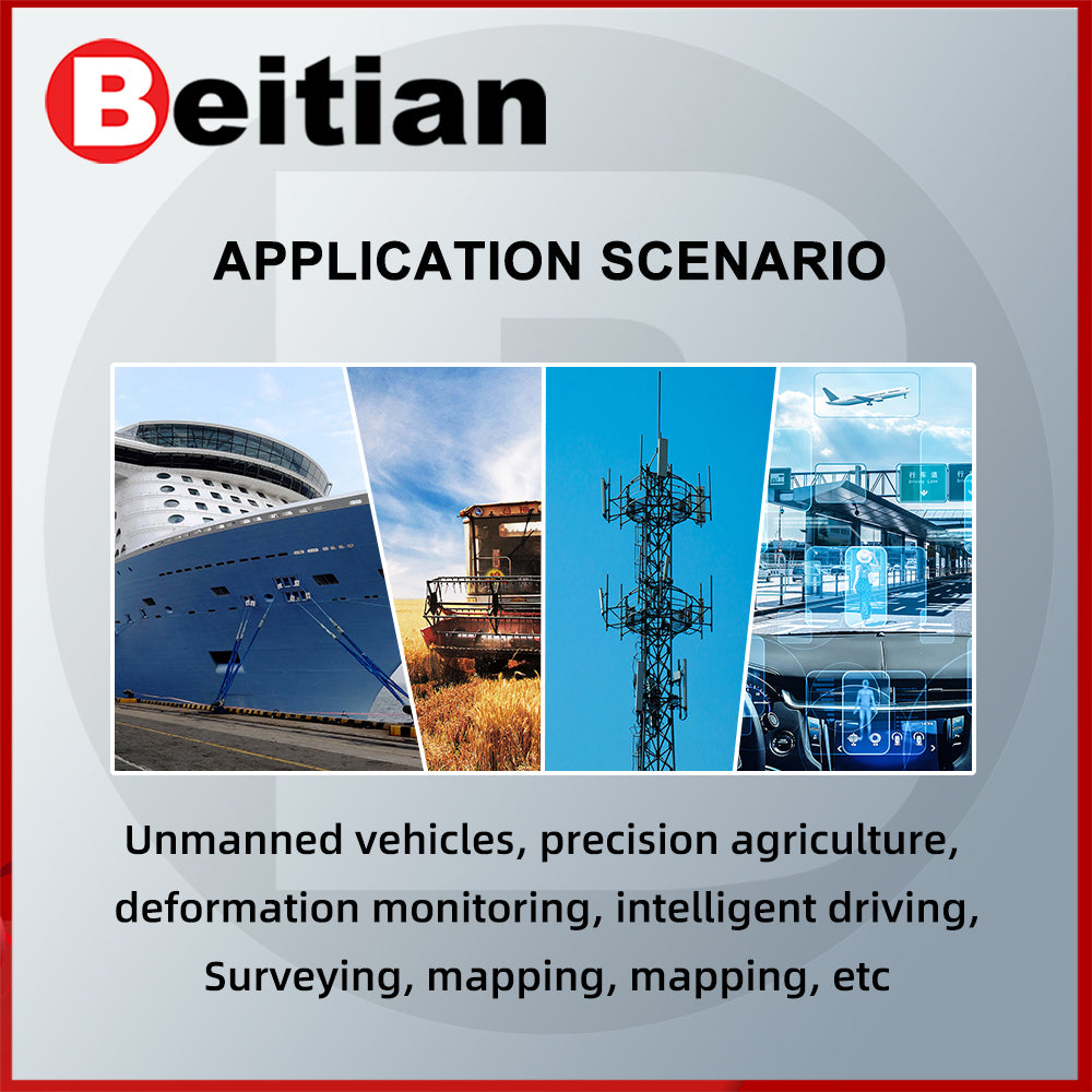 Beitian GNSS receiver UM982/980 ZED-F9P 4G communication Beidou GPS high precision RTK module Beitian GNSS receiver UM982/980 ZED-F9P 4G communication Beidou GPS high precision RTK module